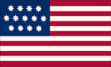 [U.S. 13 Star Shaw (red 1st) Flag]