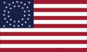 [U.S. 35 Star Round Flag]