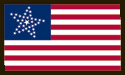 [U.S. 36 Star Great Star Lincoln Mourning Flag]