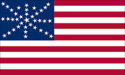 [U.S. 37 Starburst Pattern Flag]