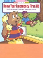 Know Your Emergency First Aid educational coloring book