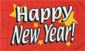 [Happy New Year Stars Flag]