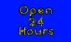 Open 24 Hours - 3x5' Vinyl Banner
