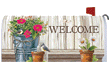 [Wildflower Pail Mailbox Cover]