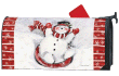 Sledding Snowman Mailbox Cover