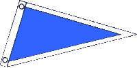 Solid Blue Pennant