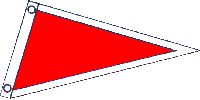 Solid Red Pennant