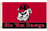 [University of Georgia Sic 'Em Dawgs Flag]