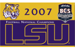 Louisiana State University 2007 Football National Champions flag