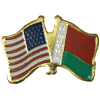 [U.S. & Belarus Flag Pin]
