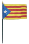 Catalan Blue Desk Flag