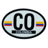 [Colombia Oval Reflective Decal]