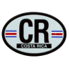 [Costa Rica Oval Reflective Decal]