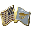 [U.S. & Cyprus Flag Pin]