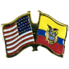 [U.S. & Ecuador Flag Pin]