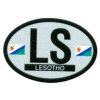 [Lesotho 1987 Oval Reflective Decal]