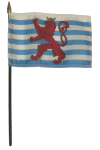Luxembourg Civil Ensign Desk Flag
