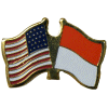[U.S. & Monaco Flag Pin]