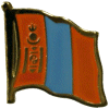 [Mongolia Flag Pin]