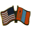 [U.S. & Mongolia Flag Pin]