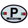[Portugal Oval Reflective Decal]