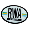 [Rwanda Oval Reflective Decal]