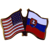 [U.S. & Slovakia Flag Pin]