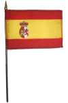 Spain (1785) Desk Flag