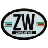 [Zimbabwe Oval Reflective Decal]