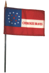 Cherokee Braves Desk Flag
