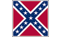 [Confederate Square Battle Flag]