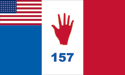 [Red Hand Division (French 157th Division) Flag]