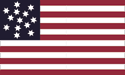 13 star Snowflake U.S. flag