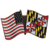 [US15 Ft McHenry & Maryland Flag Pin]