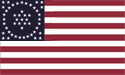 50 star Whipple Pattern U.S. flag