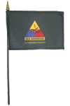 Army 1st Armored Division Desk Flag