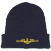 [Navy Submarine Gold Knit Watch Cap]