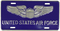 [Air Force License Plates]