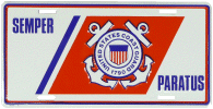 [Coast Guard License Plates]