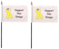 Support Our Troops Desk Flag