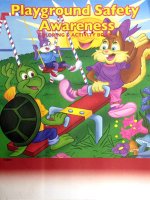 Playground Safety Awareness educational coloring book
