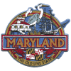 [Maryland Motif Gold Magnet]