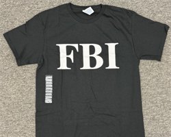 FBI Black Tee Shirt