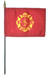 Fire Department Desk Flag