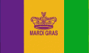 [Mardi Gras Vertical Design Flag]