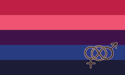 [Rainbow - Bisexual Logo Flag]