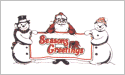 [Season's Greetings Snowmen Flag]