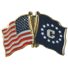 [U.S. & Consular Flag Pin]