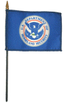 Department of Homeland Security Desk Flag
