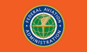 [Federal Aviation Administration (FAA) Flag with White Letters]